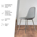 2x Corona Cappuccino Beige Faux Leather Dining Chairs Silver Legs