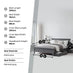 Azure White Solid Pine Double Bed Frame + Windsor Mattress