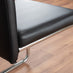 Novara Chrome Metal Round Glass Dining Table And 4 Black Lorenzo Dining Chairs
