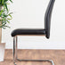 Palma Black Semi Gloss Round Dining Table & 4 Black Lorenzo Chairs