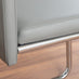 Enna Black Glass Extending Dining Table and 6 Grey Lorenzo Chairs