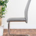 Novara 100cm Round Dining Table & 2 New Grey Lorenzo Chairs