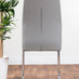 Enna Black Glass Extending Dining Table and 6 Grey Lorenzo Chairs