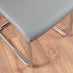 Imperia Grey Modern High Gloss Dining Table And 6 Elephant Grey Lorenzo Dining Chairs Set