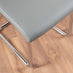 Renato 120cm High Gloss Extending Dining Table and 4 Grey Lorenzo Chairs