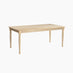 Aalto Whitewashed Wood Dining Table 6 Beige Belgravia Chairs
