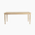 Aalto Whitewashed Wood Dining Table 6 Beige Belgravia Chairs