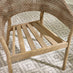 Tari & Asa Wood 4 Seat Round Table Garden Dining Set