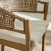 Hamburg & Asa Wood & Wicker 4 Seat Garden Dining Set
