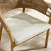 Lanai & Asa Beige Rattan & Cream 4 Seat Round Table Garden Dining Set