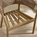 Lanai & Asa Beige Rattan & Cream 4 Seat Round Table Garden Dining Set