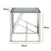 Amalfi Square Silver Side Table