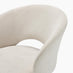 Adley Round Grey Concrete Effect Dining Table 4 Cream Anika Swivel Chairs