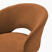 Anika Terracotta Orange Fabric Swivel Office Chair