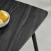 Asti Rectangular Grey Marble Effect Ceramic 4 Seater Dining Table