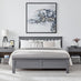 Azure Grey Solid Pine Double Bed Frame