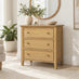 Belle Solid Oak Wood 3 Drawer Chest of Drawers