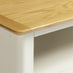 Belle Solid Oak Wood & Cream 3 Drawer Large TV Stand