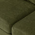 Bernie Green Chenille Fabric 3 Seater Sofa