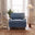 Bernie Blue Chenille Fabric Armchair