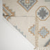 Briony Beige & Blue Aztec Patterned Kilim Rug 200x290cm