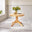 Bude Oak Effect Round Wooden Dining Table & 4 Belgravia Chairs