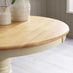 Bude Cream Round Wooden Dining Table & 2 Millford Chairs