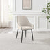 Penrose Black Round Dining Table & 4 Cream Beaumont Chairs