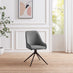 2x Beaumont Grey Fabric Swivel Dining Chairs