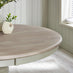 Bude Grey Round Wooden Dining Table & 4 Belgravia Chairs