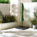 Cantilever Green Square Garden Parasol & Base Set