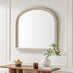 Cecily Silver Wood Large 110x90 Overmantle Arch Mirror