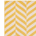 Chevron Yellow & Cream Rug 120x170