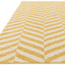 Chevron Yellow & Cream Rug 120x170