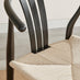 Leif Black Wood Rectangular Extending Table & 8 Caia Black Wishbone Dining Chairs