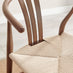 Penrose Walnut and Marble Effect Round Dining Table & 4 Walnut Caia Dining Chairs