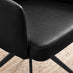 Calla Black Faux Leather Swivel Office Chair