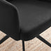 Calla Black Velvet Swivel Office Chair