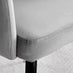 Novara Grey Concrete Effect Black Leg Round Dining Table & 4 Grey Calla Black Leg Chairs