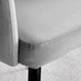 Carson White Marble Effect Square Dining Table & 2 Grey Calla Black Leg Chairs
