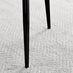 Carson White Marble Effect Square Dining Table & 2 Grey Calla Black Leg Chairs