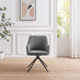 Calla Grey Velvet Swivel Office Chair