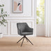 Calla Grey Velvet Swivel Office Chair