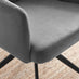 Calla Grey Velvet Swivel Office Chair