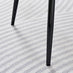 2x Corona Cappuccino Beige Faux Leather Dining Chairs Black Legs