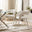 2x Dotty Cream Velvet Dining Chairs