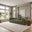 Drift Green Boucle Fabric 3 Seater Modular Sofa
