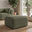 Drift Green Boucle Fabric Footstool