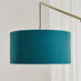 Danielle Teal and Marble Arc Standing Floor Lamp