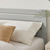 Declan Light Grey Solid Pine Double Bed Frame